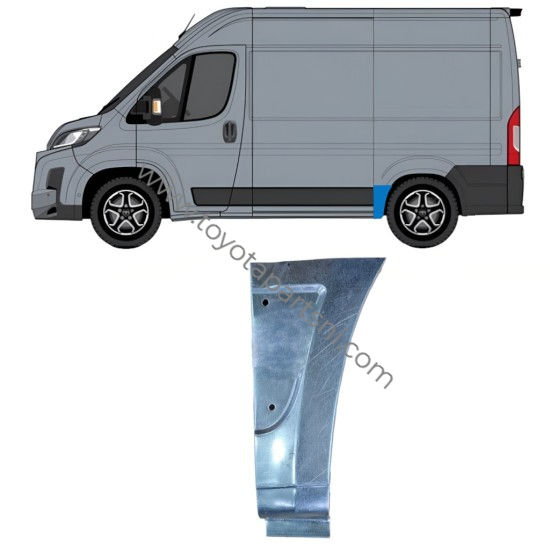 Rear wing repair panel for Toyota Proace Max 2024- / Left