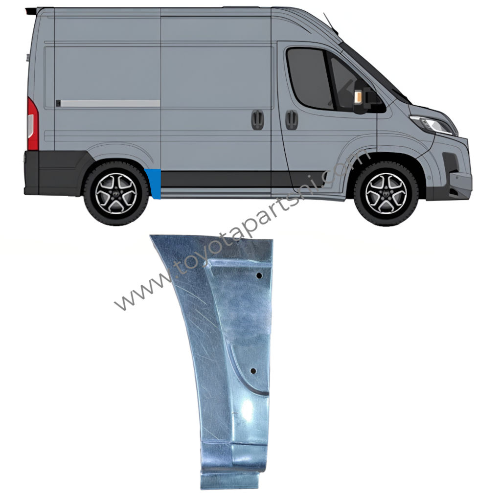 Rear wing repair panel for Toyota Proace Max 2024- / Right