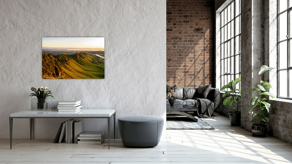 Thumbnail: View of Te Mata Peak image placed behind an entry table.