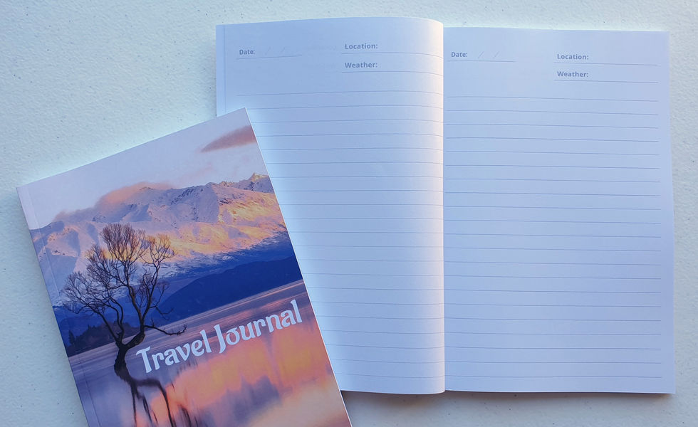 Image of inside pages within travel journal