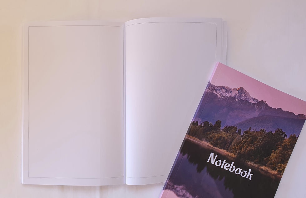 Thumbnail: Image of blank pages at back of notebook