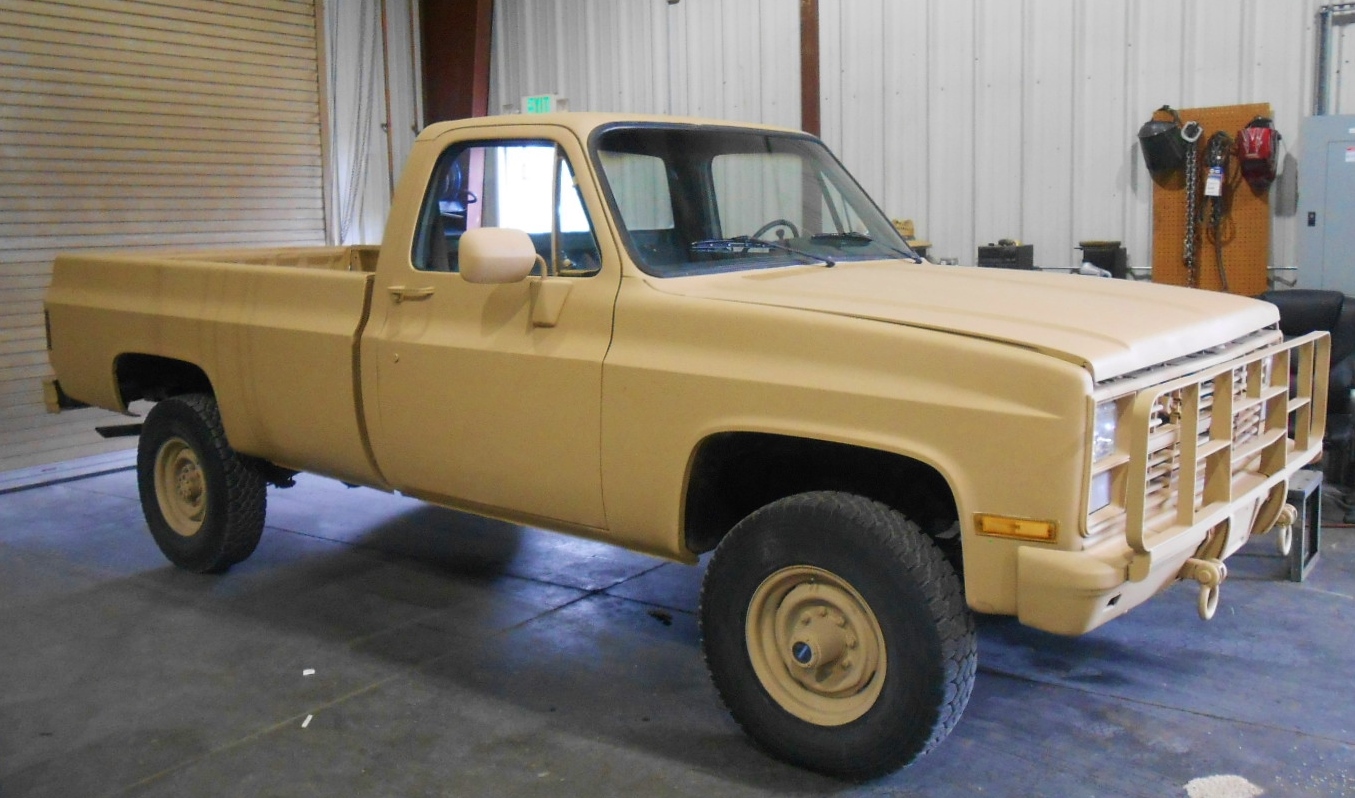 M1008 Chevy Pickup Shipped Boyce Equipment, Utah, Military Surplus