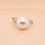 Thumbnail: Elegant pearl diamond gold ring wholesale fine jewelry handcrafted luxury