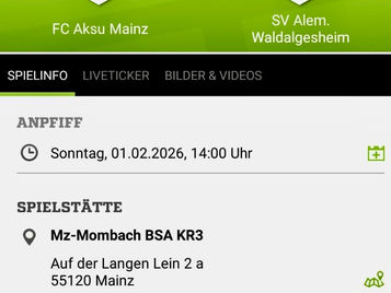 Testspiel der 1. Mannschaft