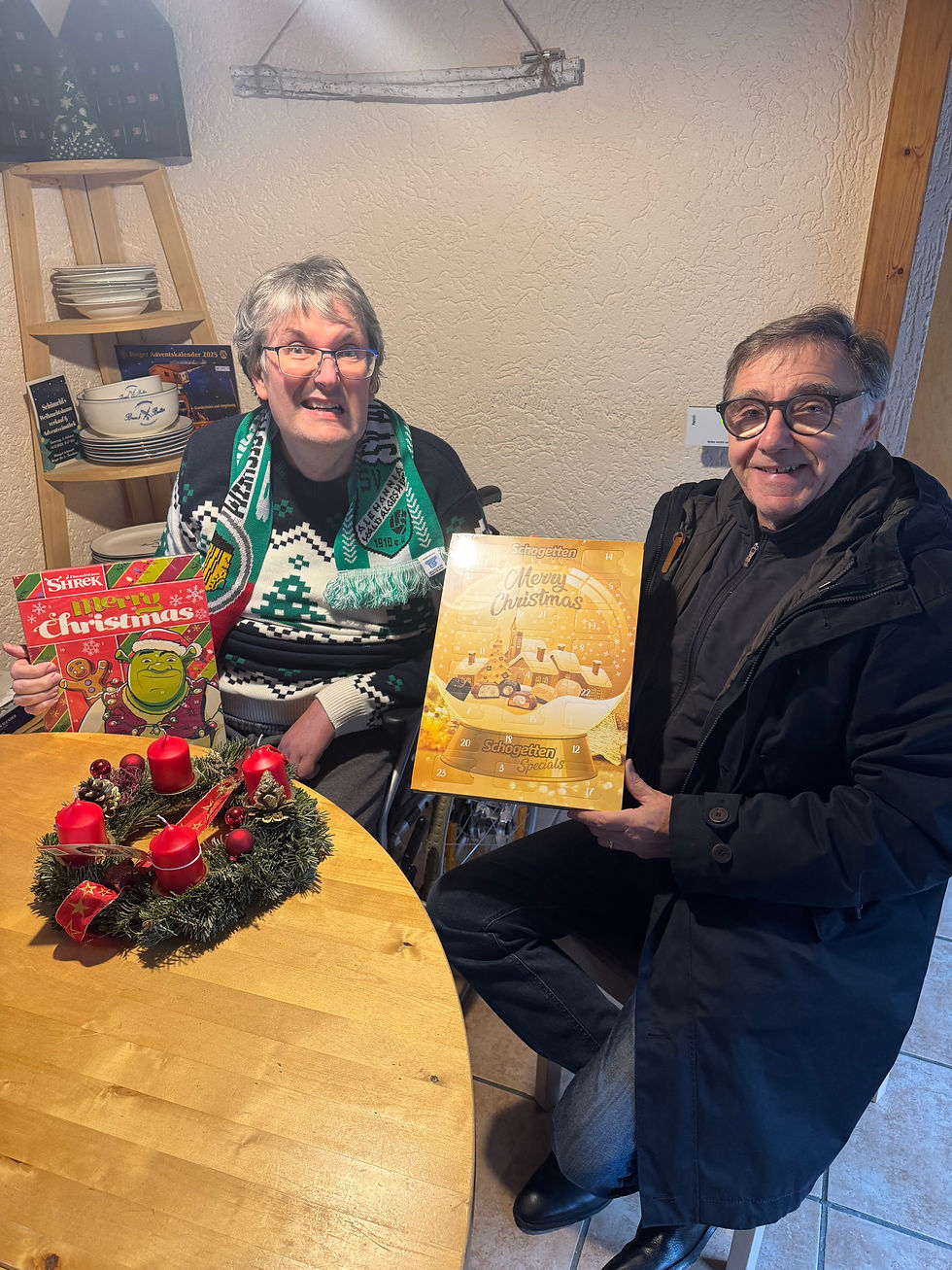 Spende von Weihnachtskalendern