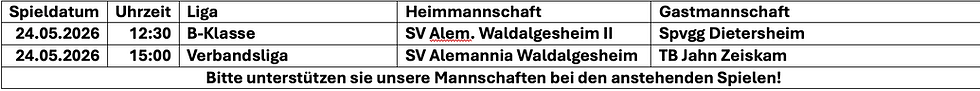 Spielankündigungen