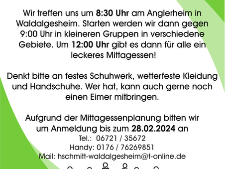 Dreck-Weg-Tag am 02.03.2024