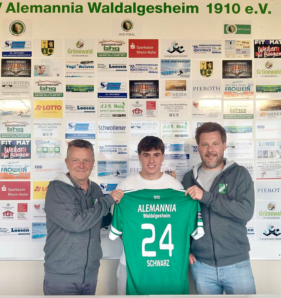 Nils Schwarz rückt aus unserer 2. Mannschaft in das Verbandsligateam auf – sein Trikot ist bereits gedruckt!