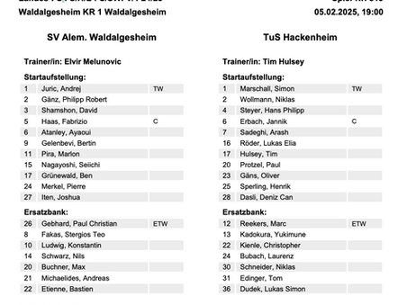 Weiteres erfolgreiches Testspiel am 05.02.3025