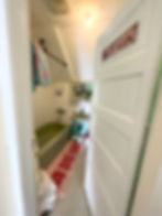 Vintage bathroom in month to month fully furnished rental.