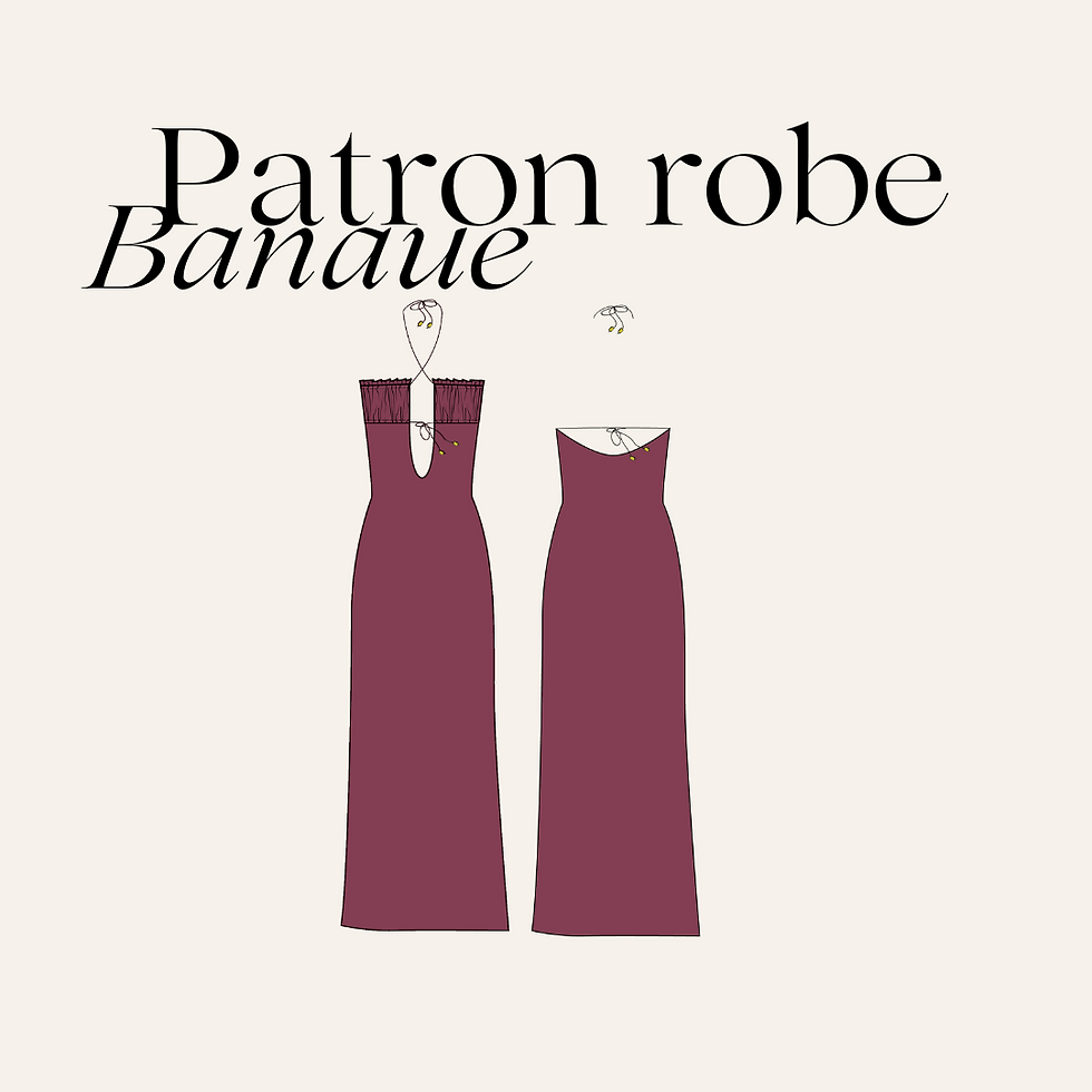 Patron PDF de la robe Banaue (A4)