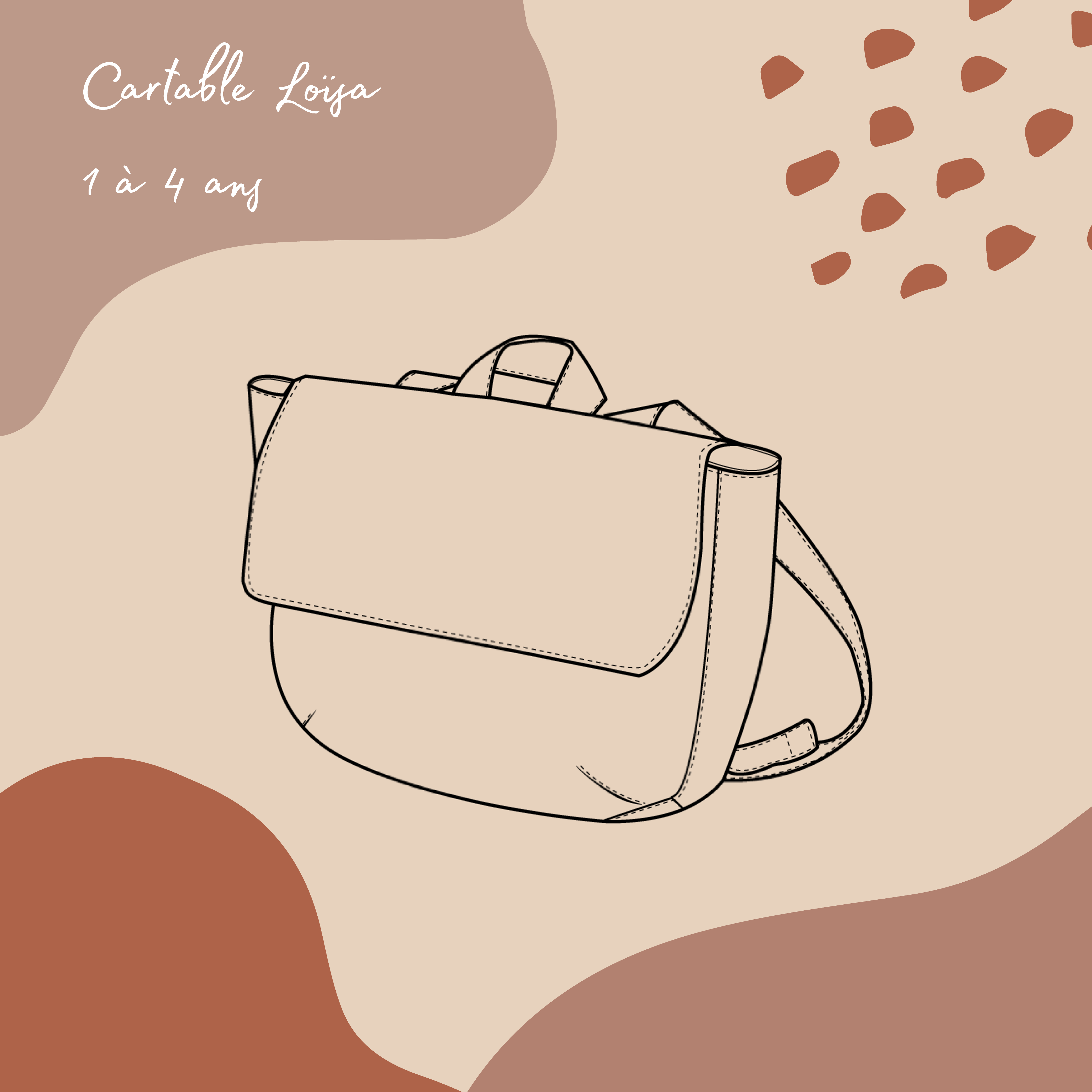 Patron PDF du cartable Loïsa