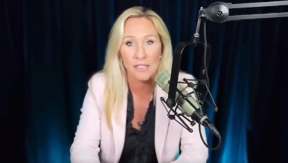 Marjorie Taylor Greene 'fed up' with 'Democrat-controlled DOJ' as Trump pleads NOT guilty