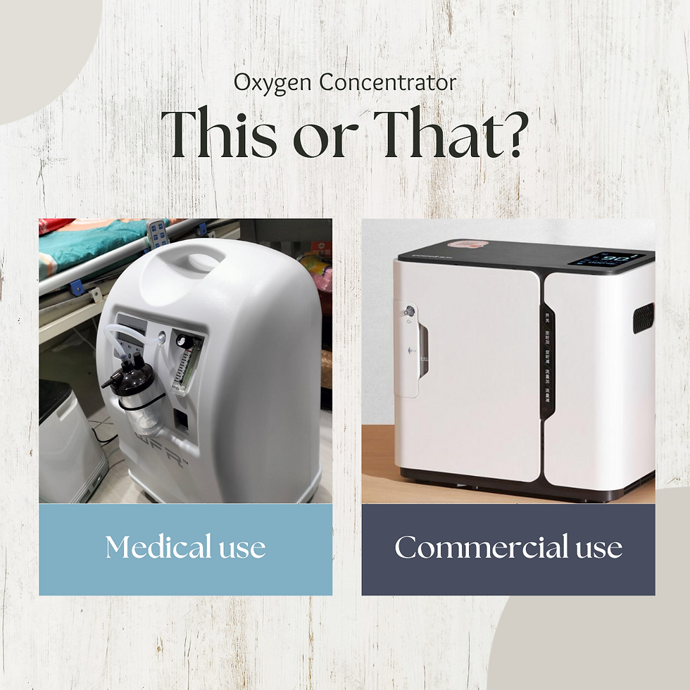 Medical Oxygen Concentrator vs Commercial Use Concentrator