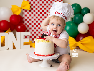 Lansing, Michigan baby photography | [L] first birthday session 