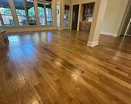 Hardwood flooring reconstruction after water damage in McKinney, TX