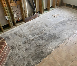 Pipe burst leaks water damage on entire first level flooring in Plano