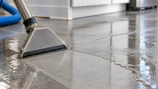 Professional water extraction for slab leak water damage restoration in Dallas-Fort Worth