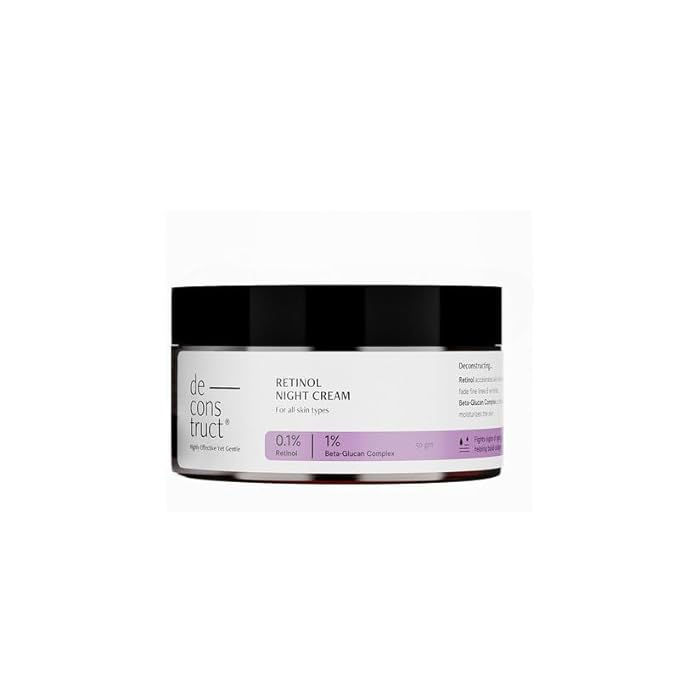 Deconstruct 0.1% Retinol Night Cream with 1% Beta-Glucan Complex | Beginner Frie
