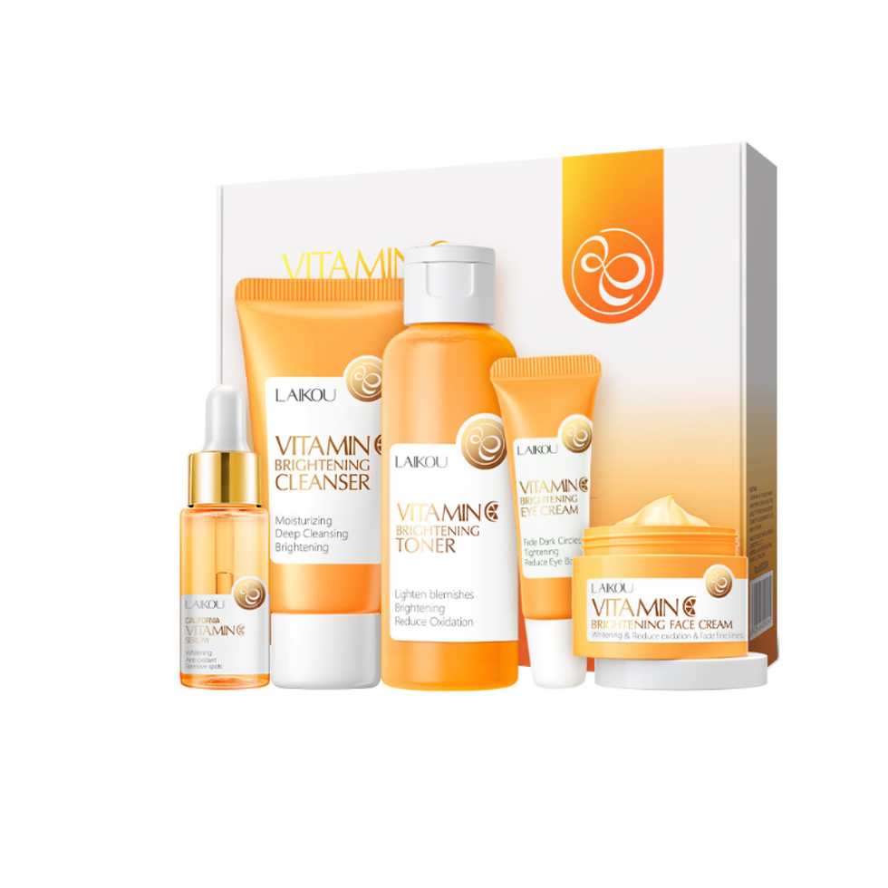 LAIKOU Vitamin C skincare set with five brightening and hydrating products