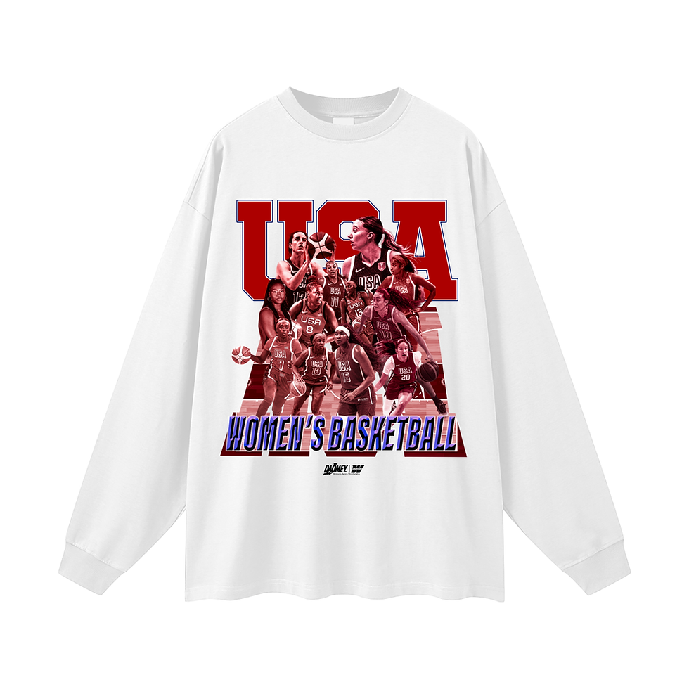 Thumbnail: USA Women's Basketball White Long Sleeve T-Shirt