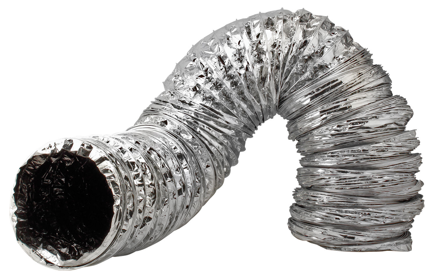 Ideal-Air Supreme Silver / Black Ducting 6 in x 25 ft