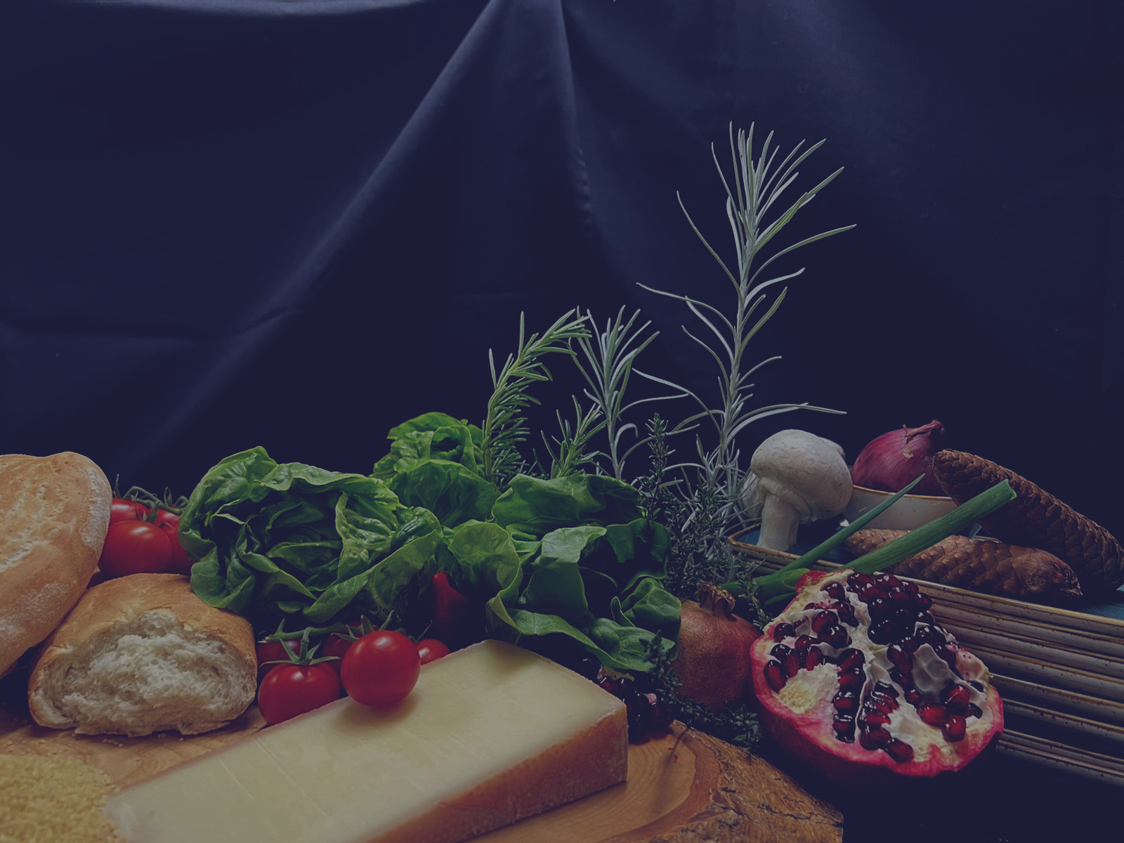Arranged Food and Objects