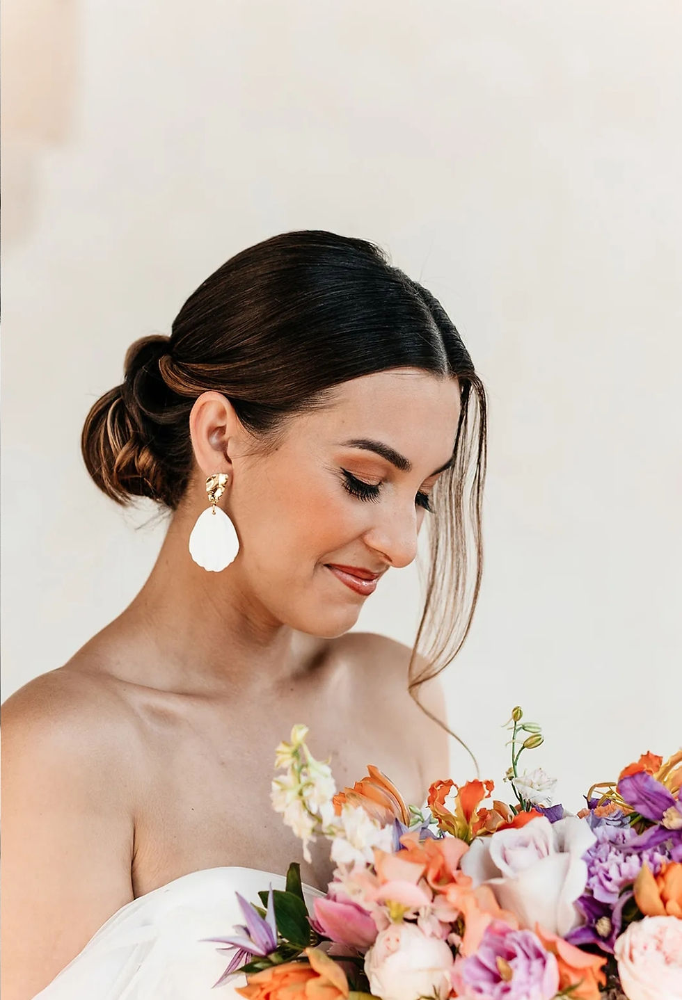 Miniature : Mariée élégante boucles d'oreilles perles