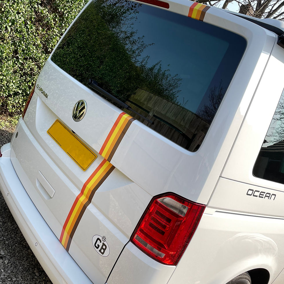 Thumbnail: Campervan Rainbow Multi Colour STRIPES stickers Motorhome Van ideal for T5 T6