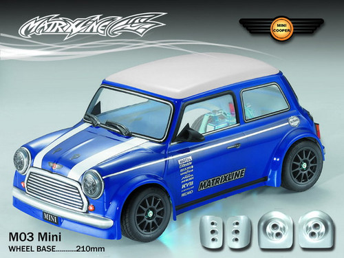 Matrix Auto Mini MATRIXLINE MINI CLEAR BODY M-CHASSIS w/ACCESSORIES | Screenprintdigital1