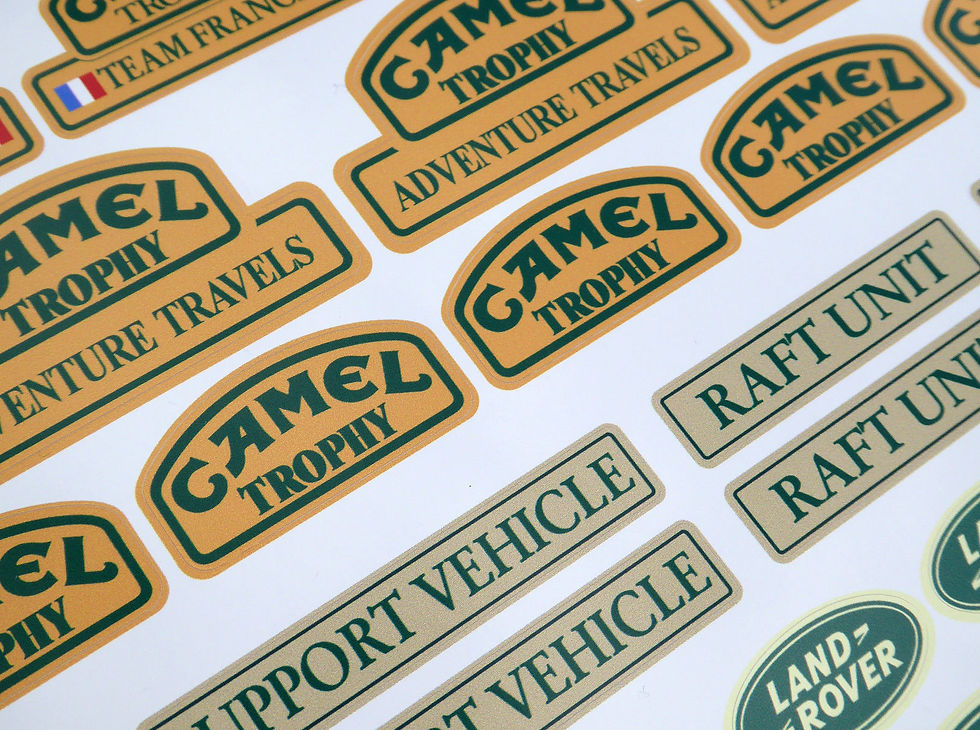 Thumbnail: RC Rock Crawler 'CAMEL TROPHY TEAM FRANCE' 10th scale stickers decals RC4WD D90