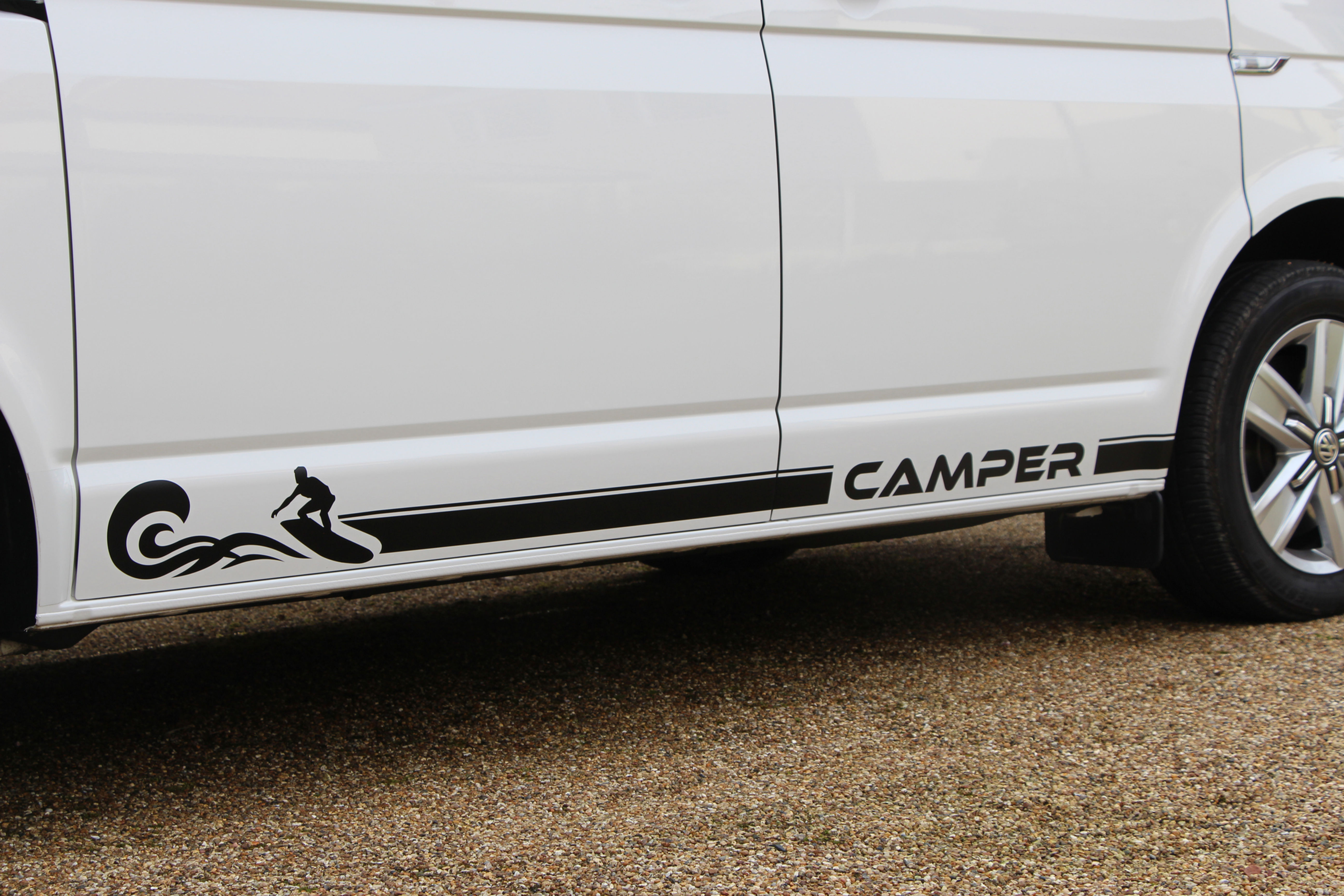 Campervan WAVE SURF van STRIPES stickers Motorhome ideal for VW T4, T5, T6 etc