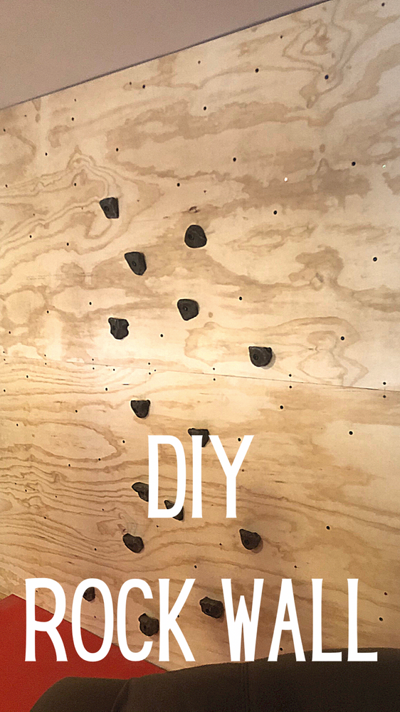 DIY Indoor rock wall