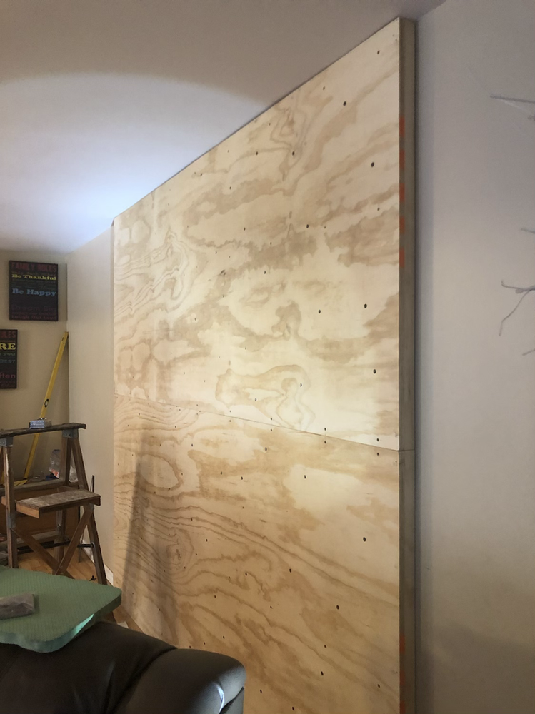DIY Indoor rock wall