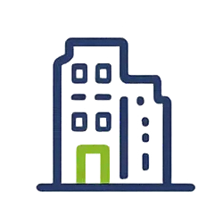 Illustration representing estate agents offering property services