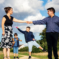 Photographie de famille naturelle