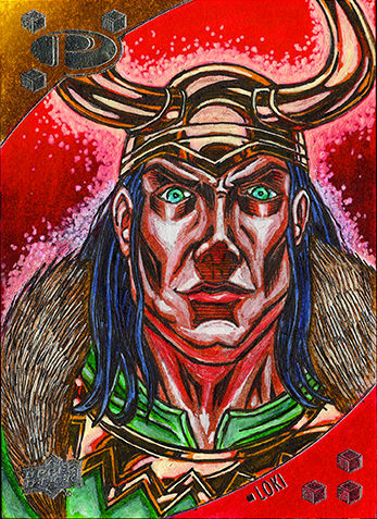 Loki for Upper Deck's Marvel Premier set