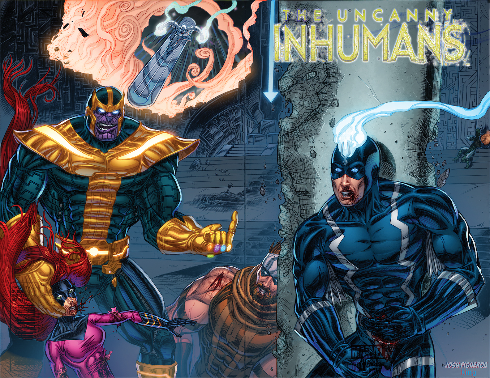 Inhumans Sketch Cover (color)