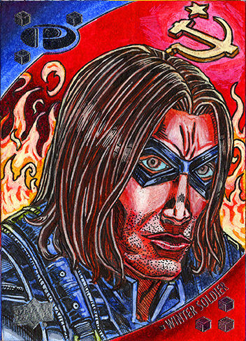 The Winter Soldier for Upper Deck's Marvel Premier set