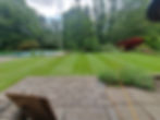 garden patio leading onto grass