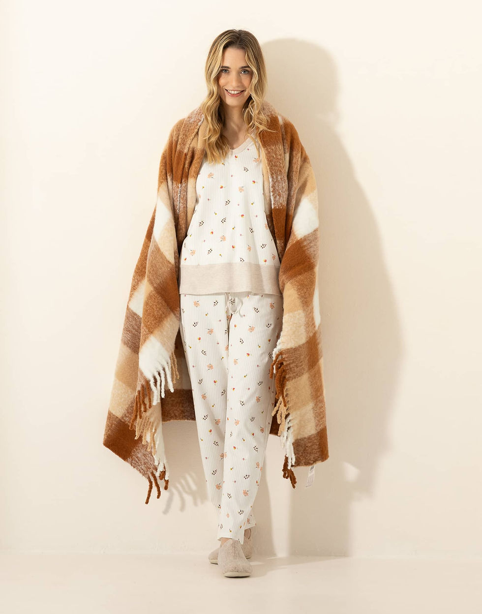 Miniature : Pyjama en coton SONGE Beige - Le Chat