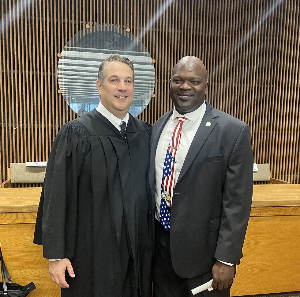 Judge Gordon Friesz and Joe Evans, IEA Program Director and Court Coordinator