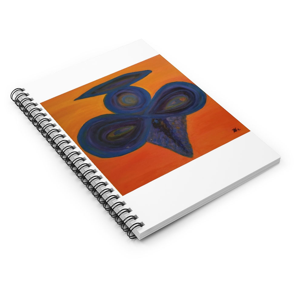 Thumbnail: The Shadow Angel  - Spiral Notebook - Ruled Line