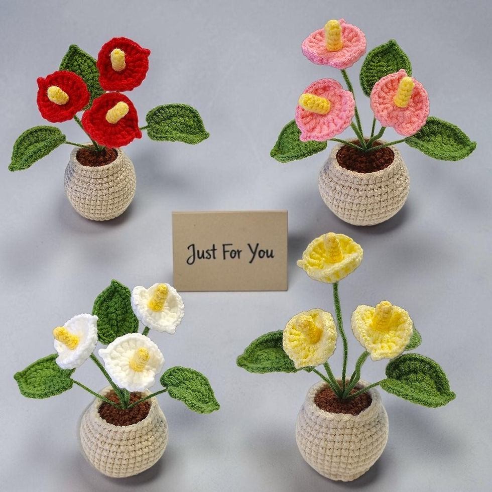 Thumbnail: Crochet Peace Lily Pot