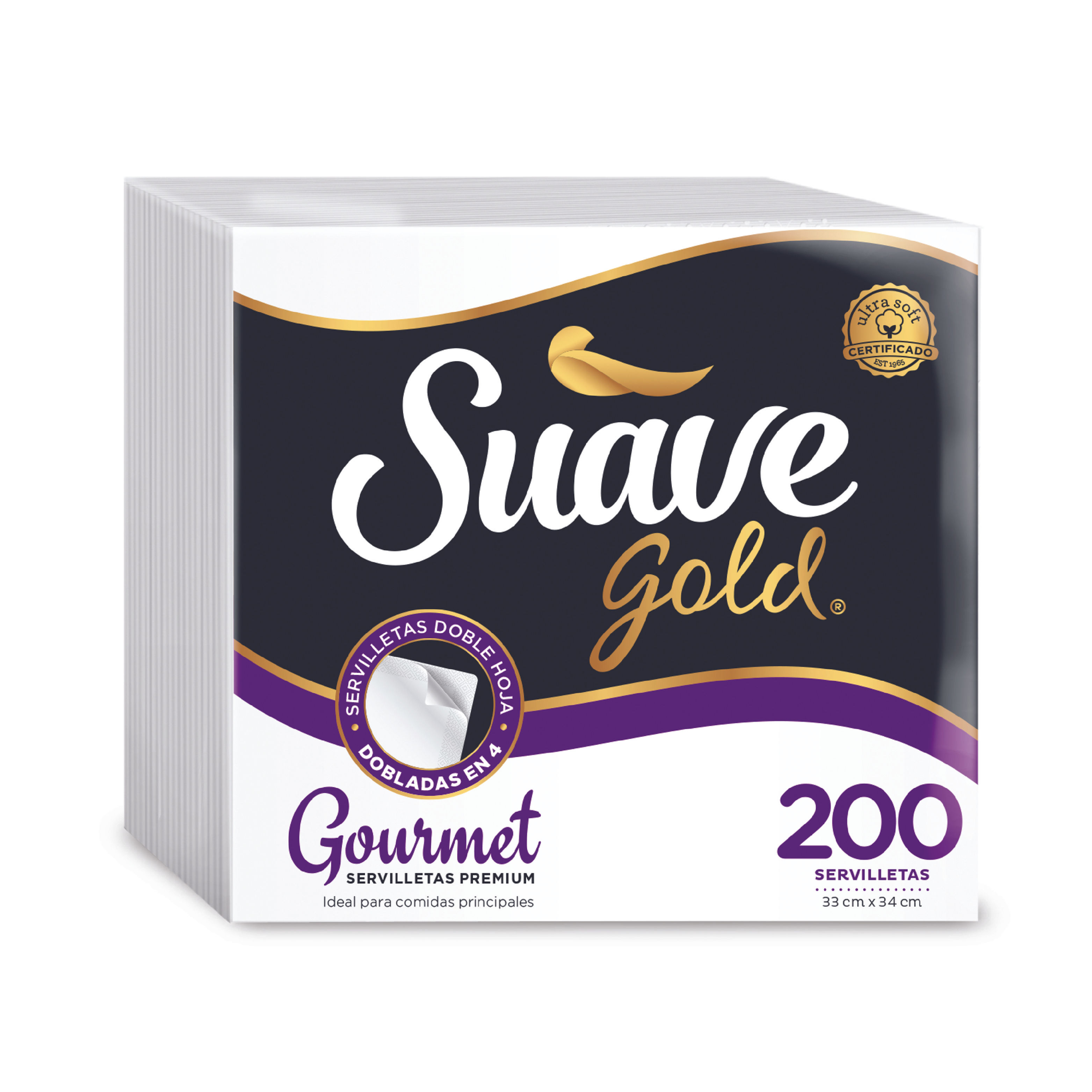 Servilletas SUAVE GOURMET 2P 6X200