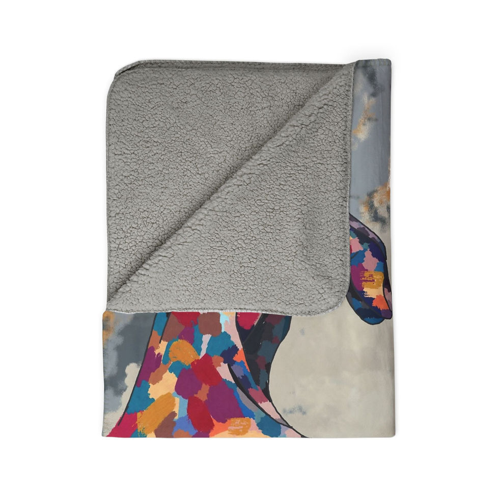 Thumbnail: Hands of Love | Sherpa Art Blanket | Gaze & Graphite