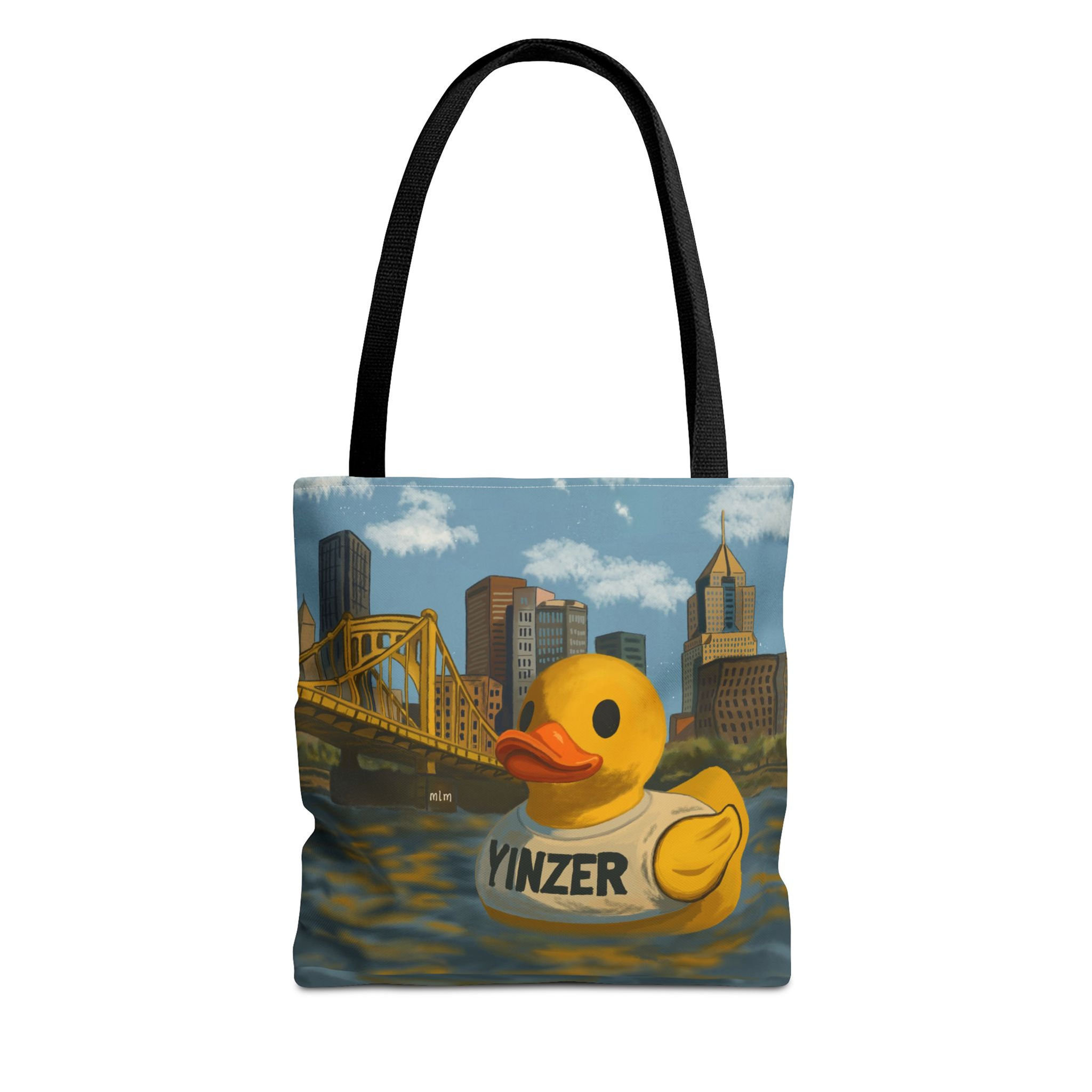 Floatin’ in the Burgh | Art Tote Bag | Pittsburgh Duck Co.™ x Yinzer Duck™