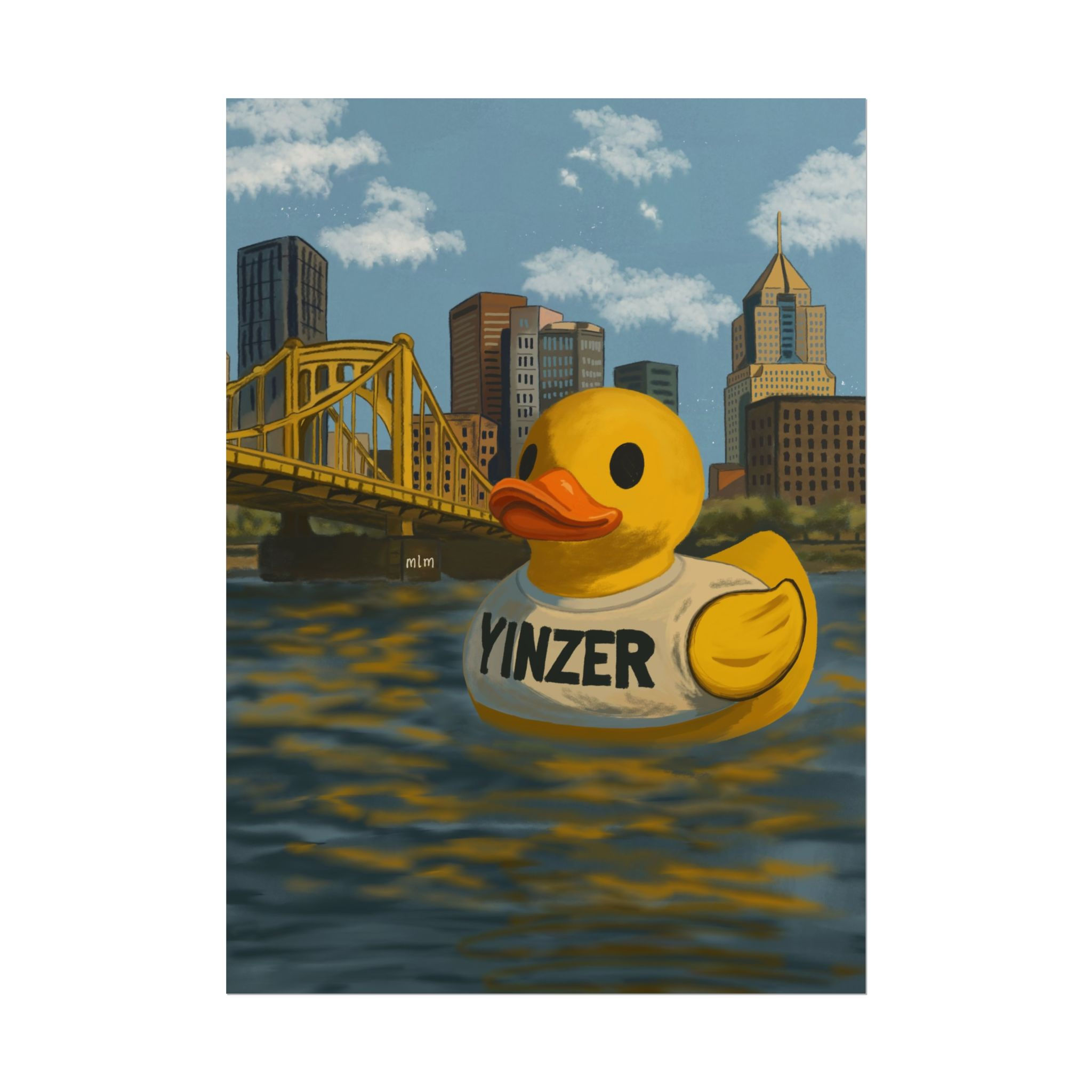 "Floatin' in the Burgh" Rolled Art Print I PITTSBURGH DUCK CO.™
