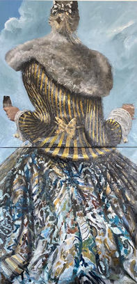Partytime–waisting is too much fun,200x100 cm, olja på duk.jpeg