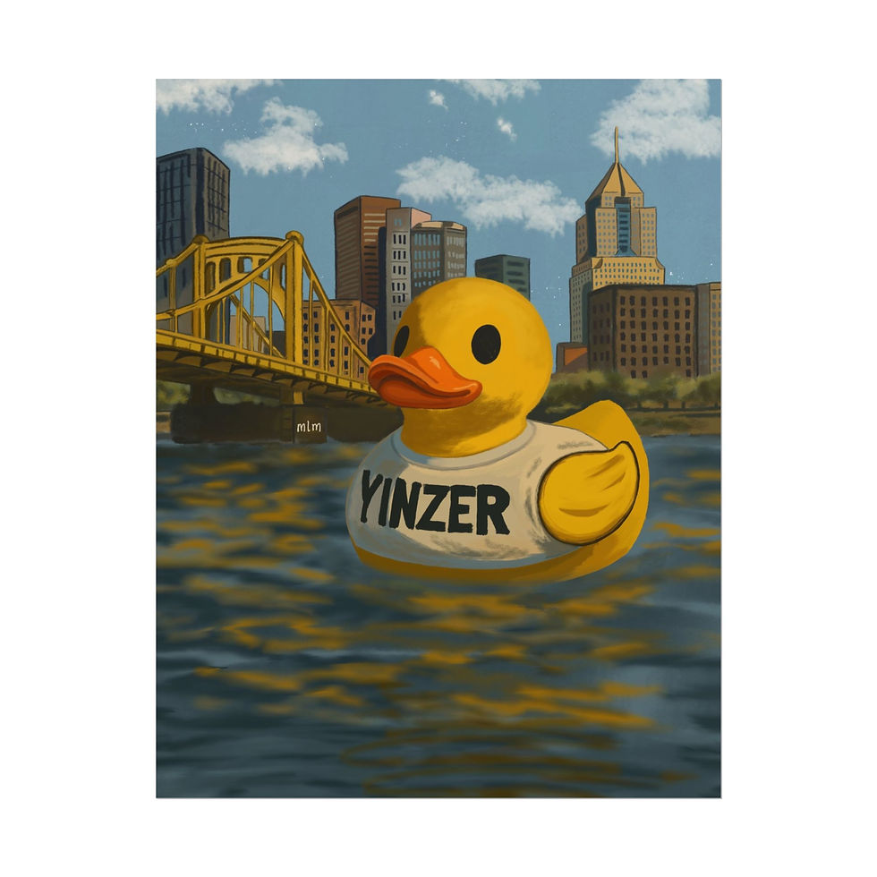 Thumbnail: Floatin in the Burgh | Art Print | Pittsburgh Duck Co.™ x Yinzer Duck™